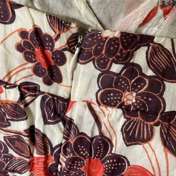 Womens Floral Sundress Spaghetti Straps Empire Waist Size Medium c - Picture 10 of 14